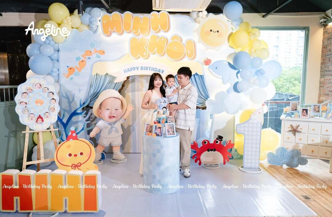 Dịch vụ trang trí sinh nhật theo concept riêng của Angeline